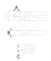 Air Nipper Blades (B-S40, B-S50)