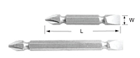 Double Ended (Phillips & Slotted Head) Bits