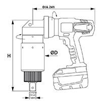 Gedore LAW Series Dimensional Drawing