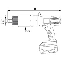 Gedore LDA Series Dimensional Drawing